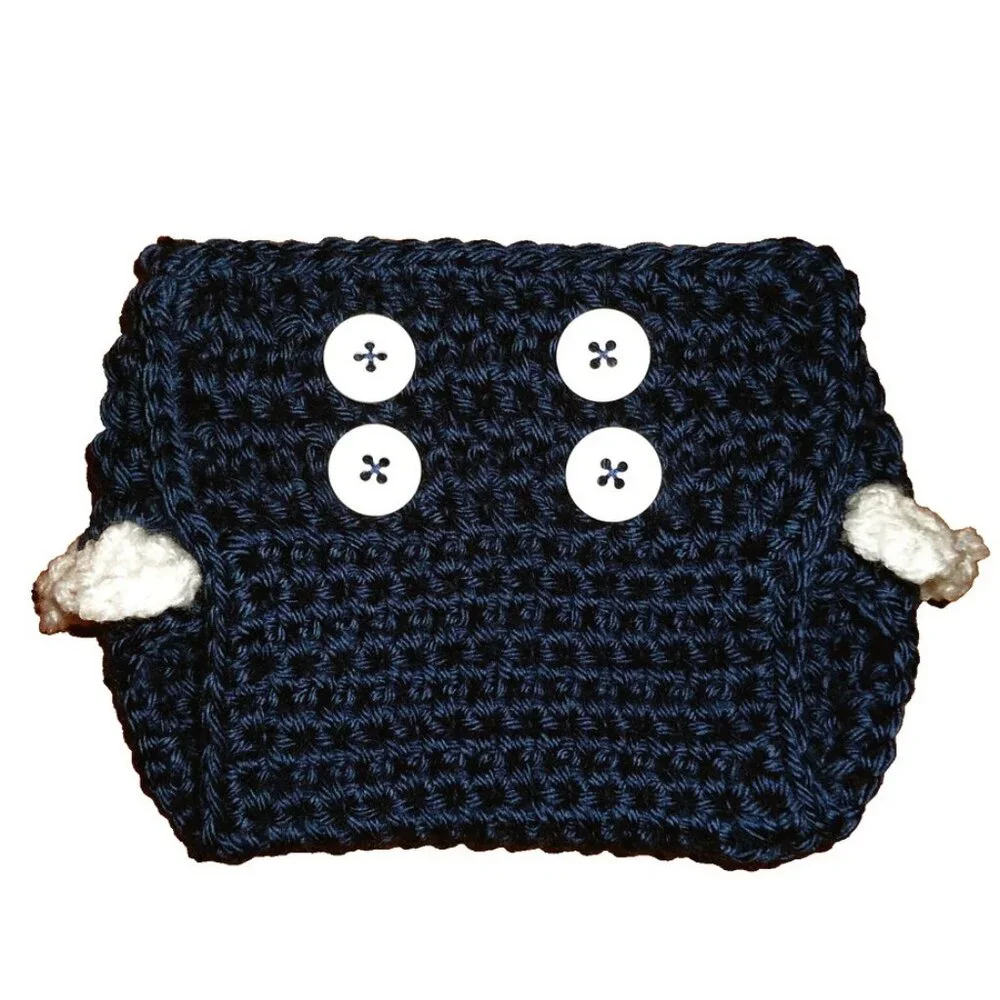 Crocheted Nautical bloomers with ruffle